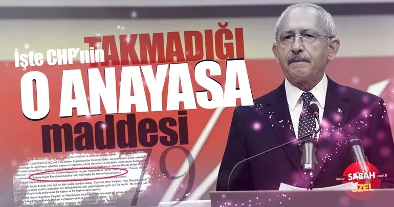 CHP Anayasa Mahkemesine giderek anayasayı ihlal etti!