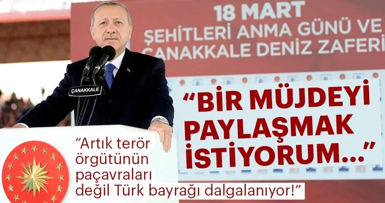 Son Dakika: Cumhurbaşkanı Erdoğan: Afrin şehir merkezinde kontrol sağlandı
