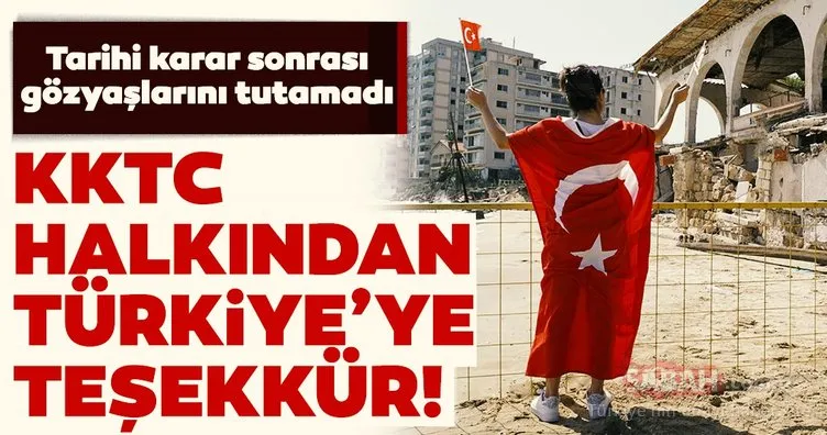 Tarihi Kapalı Maraş kararı sonrası gözyaşlarını tutamadı! KKTC halkından Türkiye’ye teşekkür