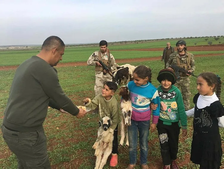 Afrin’de bayram: Türk askerini görünce kurban kestik