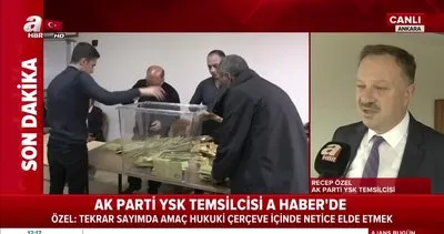 AK Parti YSK Temsilcisi Recep Özel’den flaş açıklamalar