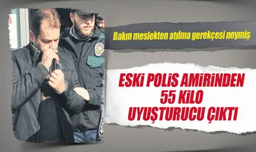 Eski polis amirinden 54 kilo esrar çıktı