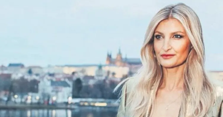 Çek mankene komşudan destek