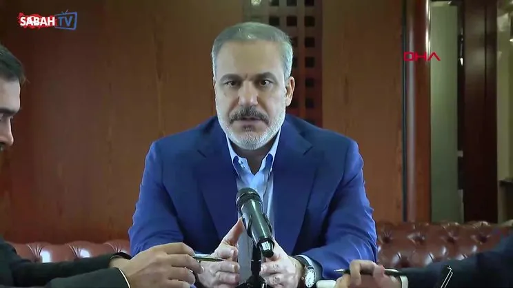 Bakan Fidan trenle Kiev'e hareket etti! Trende gazetecilerin sorularını cevapladı | Video