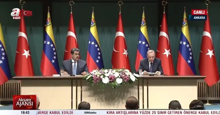 Başkan Erdoğan: Venezuela ile ticaret hacmi hedefimiz 3 milyar dolar