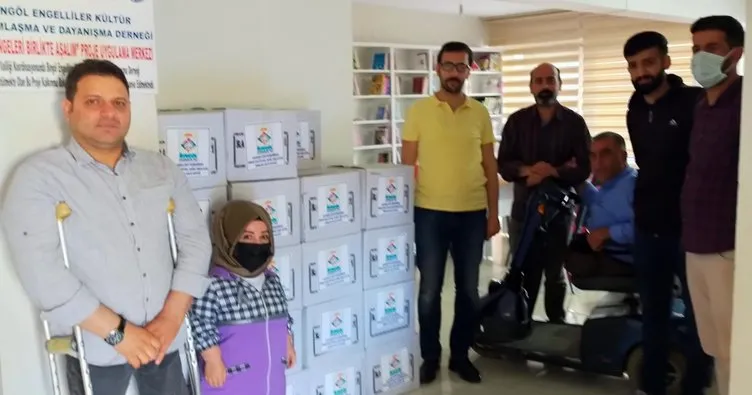 50 aileye Ramazan kolisi dağıtıldı