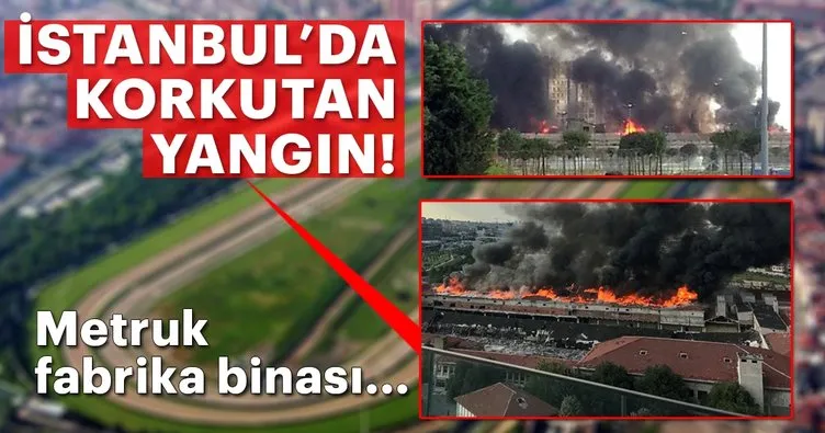 Son dakika: İstanbul Zeytinburnu’nda korkutan yangın!