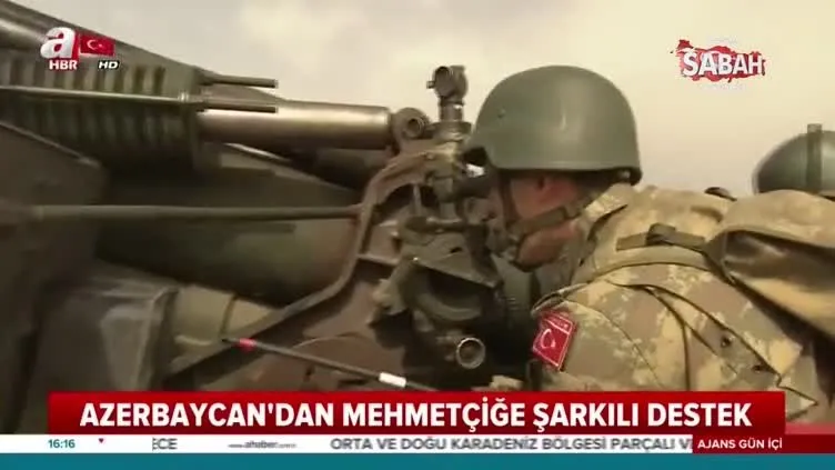 Azerbaycan’dan Mehmetçiğe şarkılı destek