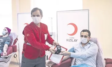 Plazma bağışçılarına madalya