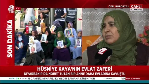 Diyarbakır'da nöbet tutan bir anne daha evladına kavuştu!