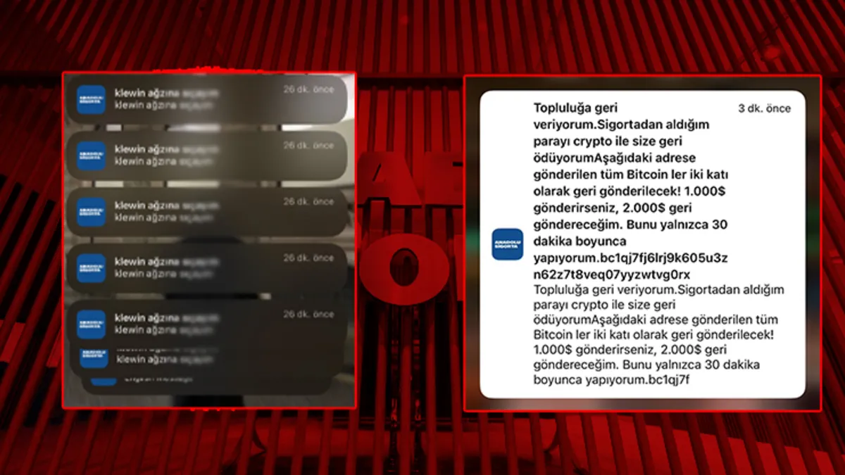 Anadolu Sigorta’dan kullanıcılara küfürlü bildirim! Hesap bilgillerini çalmaya çalıştılar Anadolu Sigorta’dan kullanıcılara küfürlü bildirim! Hesap bilgillerini çalmaya çalıştılar