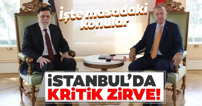 Son dakika haber: Vahdettin Köşkü’nde Başkan Erdoğan ile Serrac arasında kritik Libya zirvesi...
