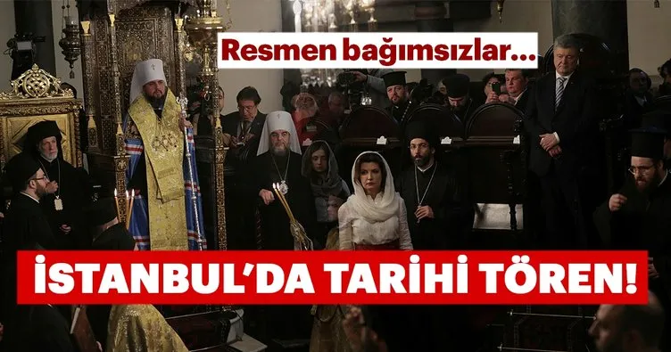 İstanbul'daki patrikhanede tarihi tören