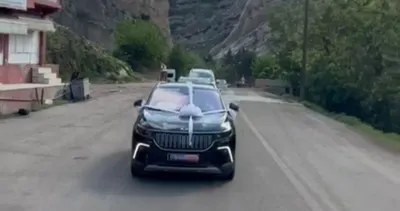 TOGG Şırnak’ta gelin arabası oldu