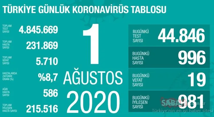 Son Dakika Haberi: Corona virüsü vaka sayısı dağılım haritası değişti! İstanbul’da vaka sayısı azalıyor ancak...