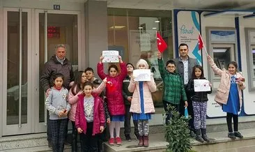 Samsun’da öğrencilerden Mehmetçik Vakfı’na bağış