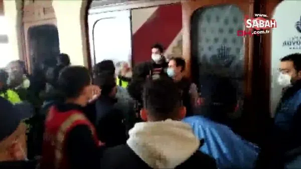TÜGVA'nın Büyükada'daki temsilciliğinin tahliyesi sırasında gerginlik | Video