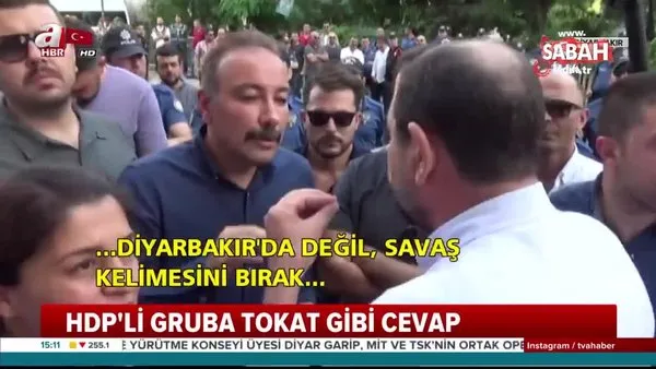 Emniyet Müdürü'nden Diyabakır'da yol kapatmak isteyen HDP'li vekile tokat gibi cevap 