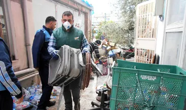 Tarsus’ta çöp ev operasyonu