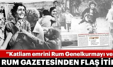 Rum gazetesi: 84 Kıbrıslı Türk’ün öldürülmesi emrini Rum Genelkurmayı verdi