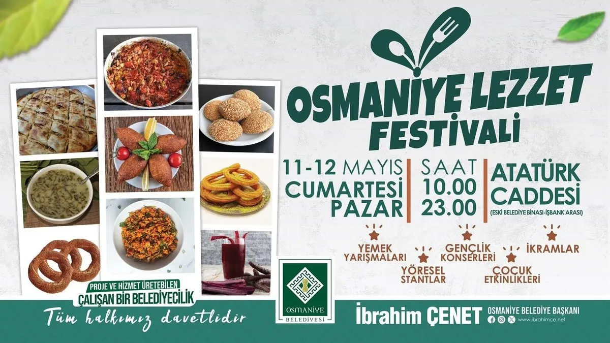 Osmaniye’de Yöresel Yemek Lezzetleri Festivali başlıyor