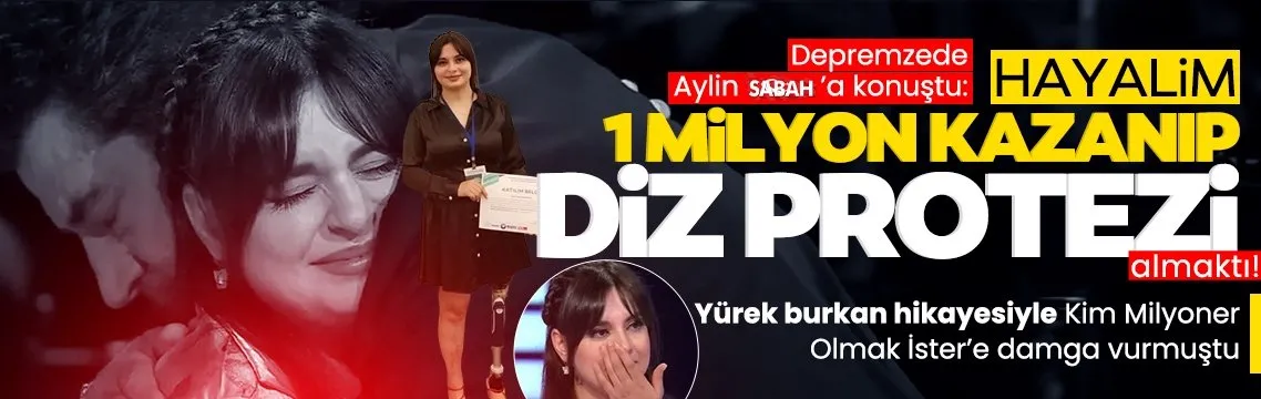 Kim Milyoner Olmak İster Yarışması’nda yarışan depremzede Aylin Türkiye’yi ağlattı: Hayali 1 milyon kazanıp...