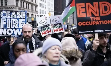 New York’ta kesintisiz Gazze eylemi! 24 saat sürecek