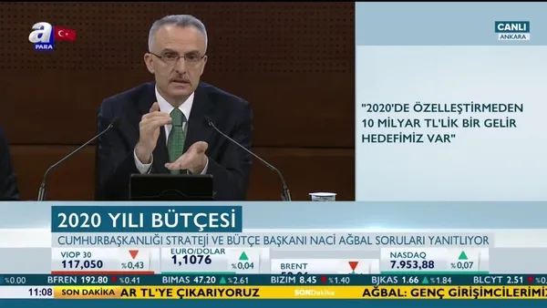 Naci Ağbal'dan 2020 bütçesine ilişkin flaş açıklamalar
