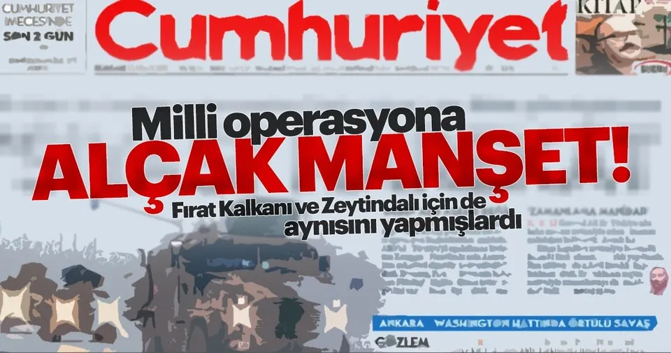 cumhuriyet gazetesi nden milli operasyona skandal saldiri son dakika haberler