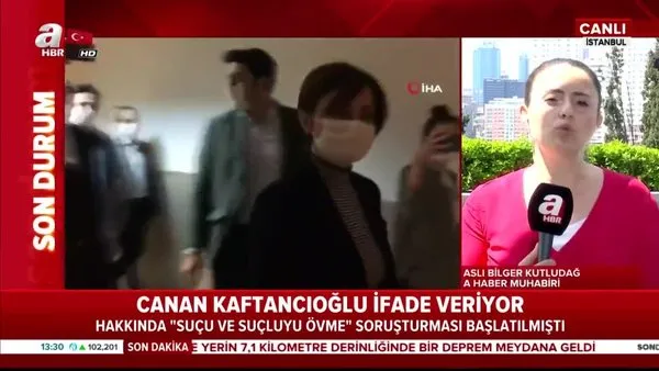CHP'li Canan Kaftancıoğlu ifade veriyor | Video