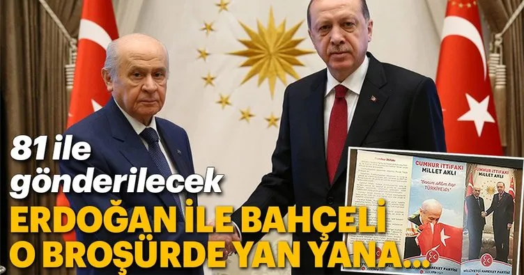 MHP’nin seçim broşüründe Bahçeli ve Erdoğan yan yana! 81 ile gönderilecek