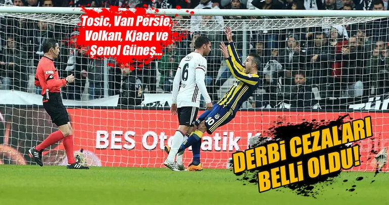 Derbi cezaları belli oldu