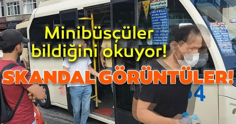 İstanbul’da minibüsler balık istifi gibi yolcu almaya devam ediyor
