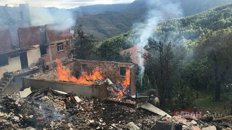 Kastamonu’da köy yangını