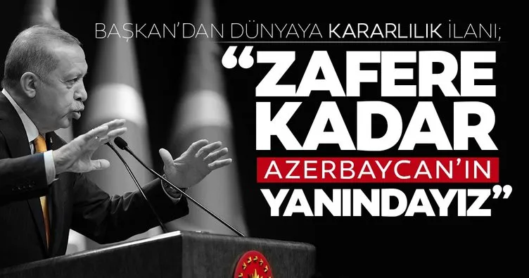 Son dakika... Başkan Erdoğan merakla beklenen açıklamayı yaptı; Zafere kadar Azerbaycan’ın yanındayız