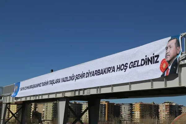 Diyarbakır Cumhurbaşkanı Erdoğan'ı bekliyor