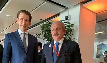 TBMM Başkanı Mustafa Şentop, Avusturya Başbakanı Kurz ile bir araya geldi