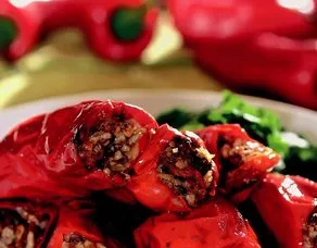 Etli Kırmızı Biber Dolması
