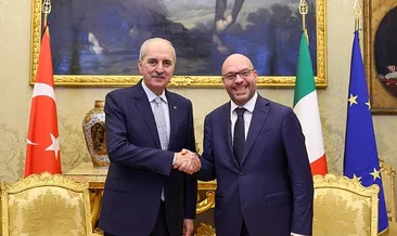 TBMM Başkanı Kurtulmuş, İtalya Temsilciler Meclisi Başkanı Lorenzo Fontana ile görüştü