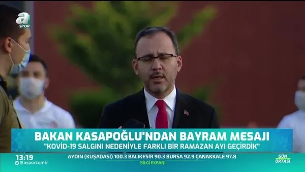 Gençlik ve Spor Bakanı Mehmet Kasapoğlu'ndan bayram mesajı