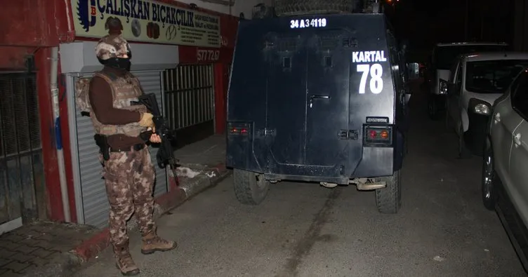 İstanbul’da birçok adrese eş zamanlı narkotik operasyonu düzenlendi