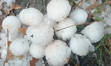 Batman’da ceviz büyüklüğünde dolu yağdı