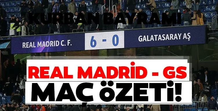 Real Madrid Galatasaray maç özeti! Galatasaray; 6 Kasım’da 6-0’lık skorla Real Madrid’e mağlup oldu ÖZET