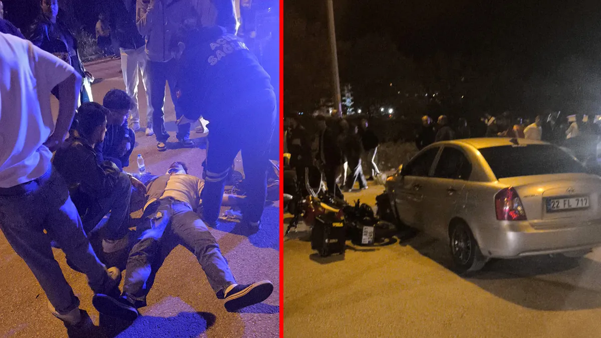 Edirne’de feci kaza! Otomobille motosiklet kafa kafaya çarpıştı: Yaralılar var! Edirne’de feci kaza! Otomobille motosiklet kafa kafaya çarpıştı: Yaralılar var!