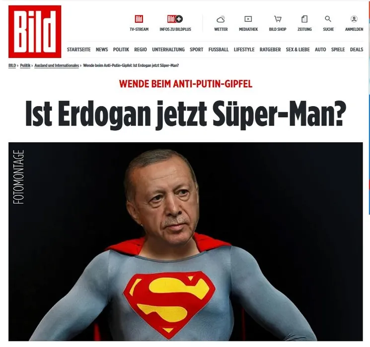 Alman basınında gündem Başkan Erdoğan! Superman’e benzettiler: Batı’nın kurtarıcısı...