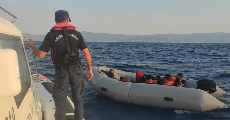 Gömeç’te 10 göçmen kurtarıldı