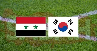 Suriye Güney Kore maçı canlı izle! Dünya Kupası Elemeleri Suriye Güney Kore maçı canlı yayın kanalı izle