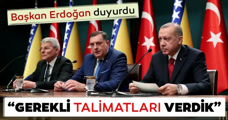 Son dakika: Başkan Erdoğan: Bosna Hersek’ten et ithalatı konusunda gerekli talimatları verdik