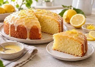 Kokusuyla mest edecek! Limon soslu kek tarifi