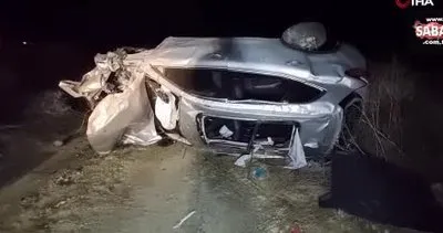 Asker eğlencesi dönüşü feci kaza! Otomobil şarampole devrildi: 2 ölü, 1 ağır yaralı | Video